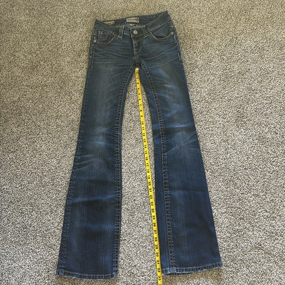 Mek jeans size 24 boot cut dark wash - Picture 2 of 5